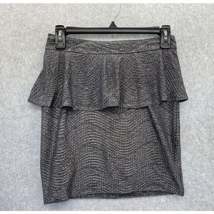 SuiteBlanco Women's Gray Textured Layered Metallic Shiny Tube Size 36 EU